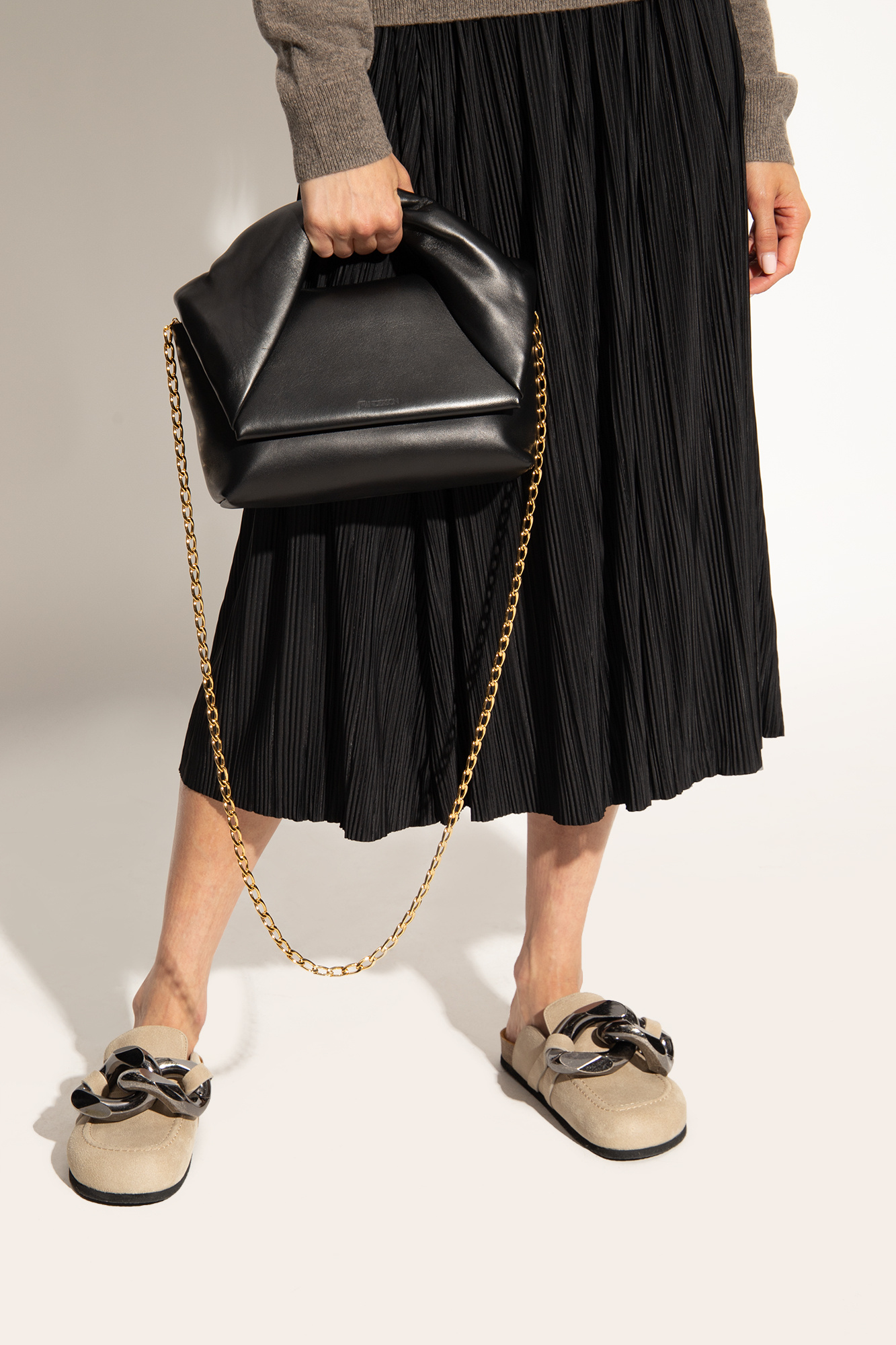 Black 'Twister Large' shoulder bag JW Anderson - Manu Atelier